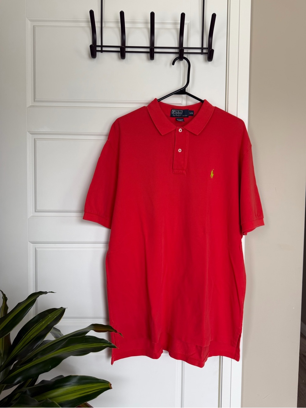 Polo by Ralph Lauren Bright Orange Red Short-Sleeve Cotton Polo